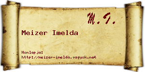 Meizer Imelda névjegykártya